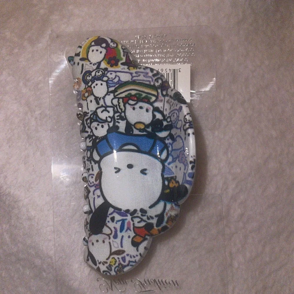 Pochacco Hello Kitty hair claw clip new